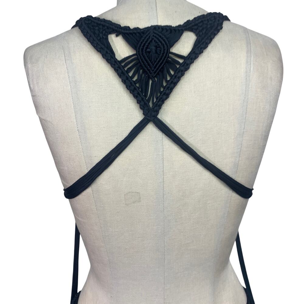 Vix Macrame Triangle Bikini Two-Piece Set In Blac… - image 6